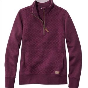L.L. Bean Women's Quilted Quarter-Zip Pullover